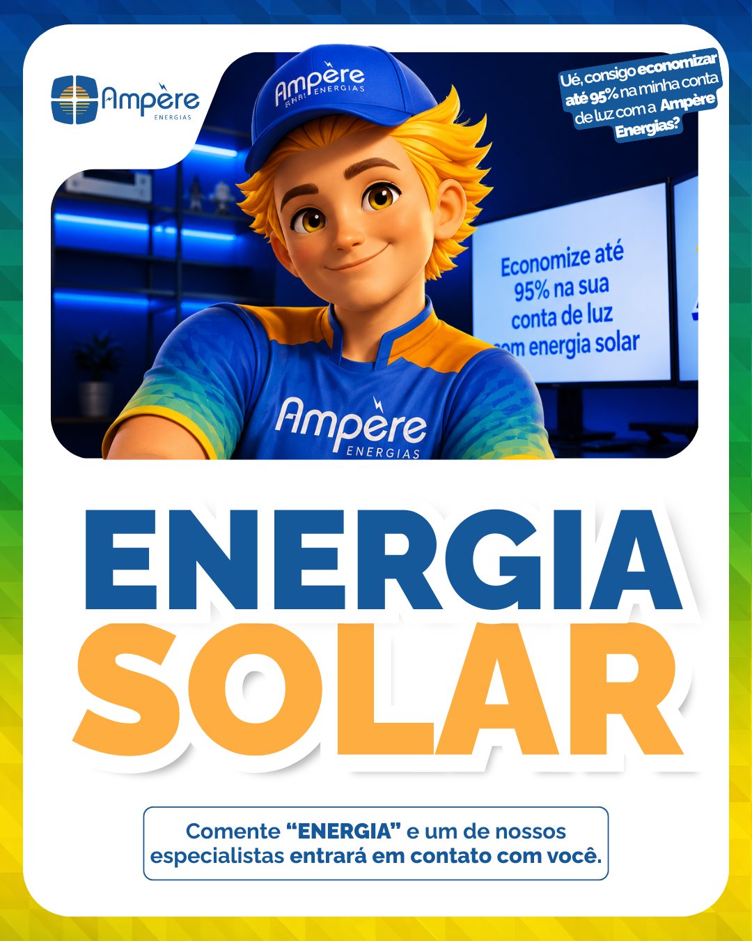 Post da Ampère Energias no Instagram