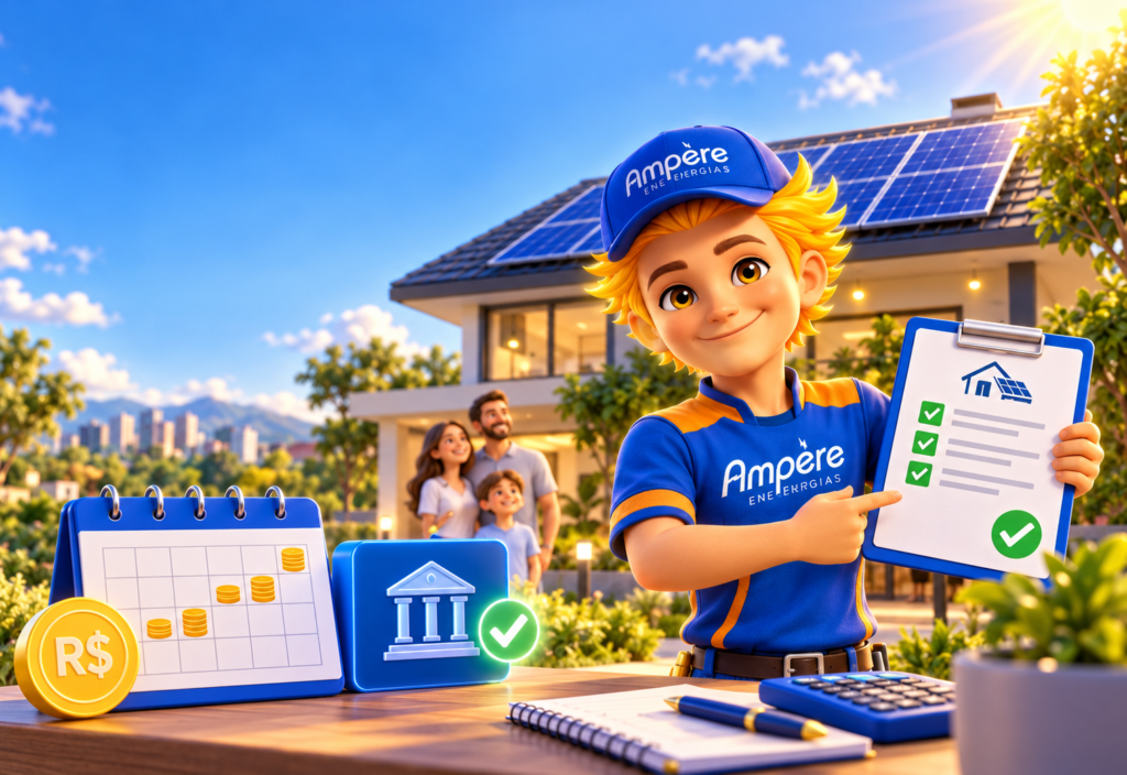 Financiamento Solar: Como Parcelar e Pagar com a Economia da Conta